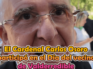 El Cardenal Carlos Osoro participó en Polientes en la Fiesta de los Vecinos el primer sábado de agosto
