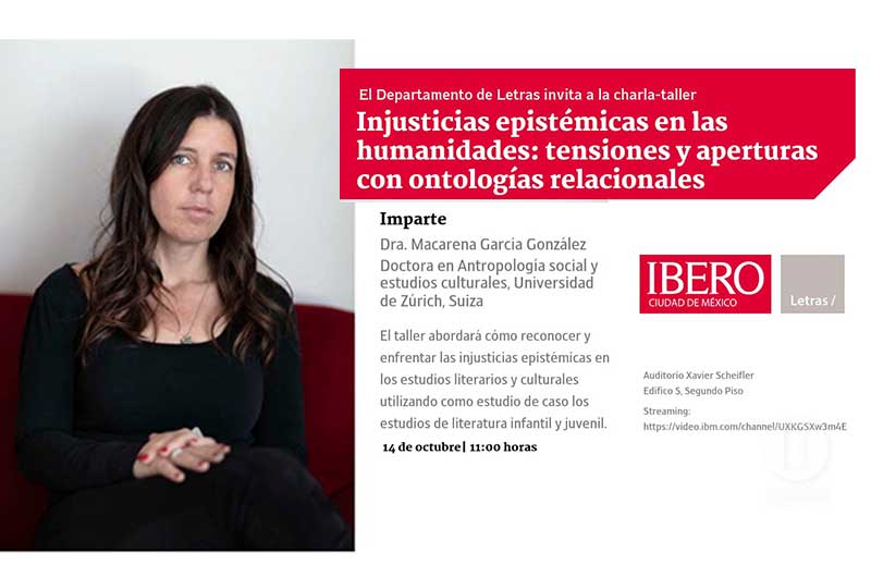 Dos conferencias de la investigadora en literatura y cultura infantil y juvenil Macarena García González Dos conferencias de la investigadora en literatura y cultura infantil y juvenil Macarena García González