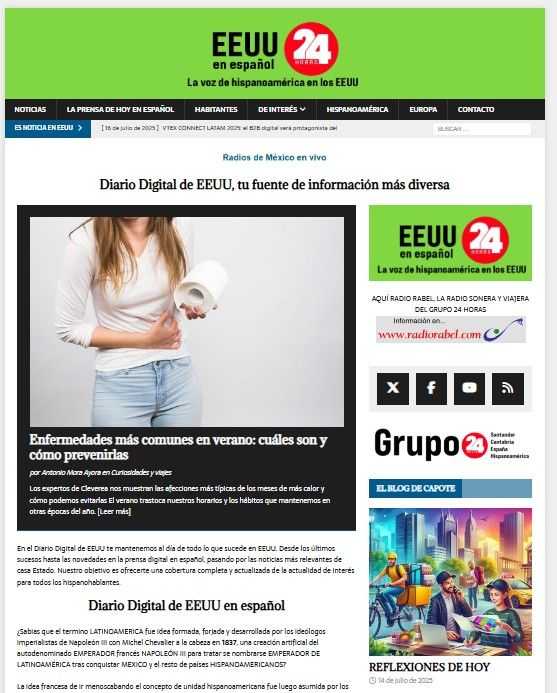 El GRUPO 24 HORAS lanza un nuevo digital en los EEUU