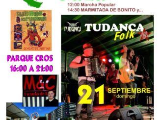Domingo 21 de septiembre Tudanca Folk en el parque de Cros