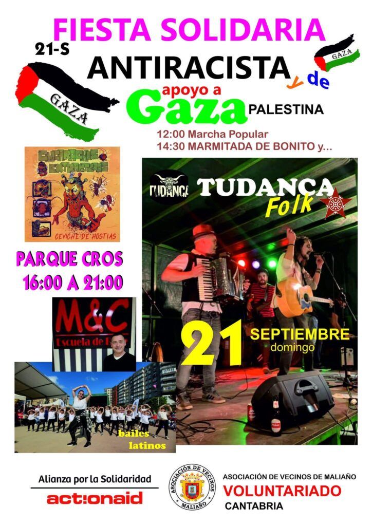 Domingo 21 de septiembre Tudanca Folk en el parque de Cros