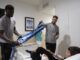 Los jugadores del Málaga CF visitan a los pacientes del Hospital Quirónsalud Málaga por Navidad