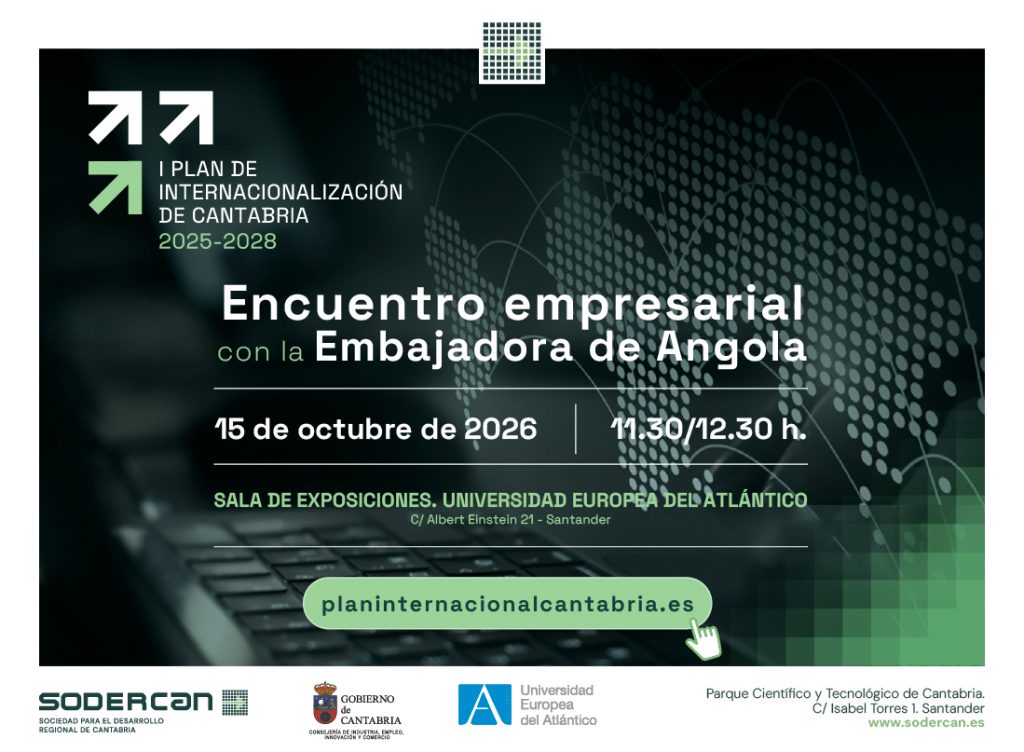 SODERCAN y Uneatlántico organizan un encuentro empresarial con la embajadora de Angola